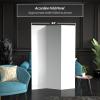 6 ft. Tall White Temporary Cardboard Folding Screen - 3 Panel view 3
