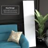 6 ft. Tall White Temporary Cardboard Folding Screen - 3 Panel view 4