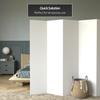 6 ft. Tall White Temporary Cardboard Folding Screen - 5 Panel view 2