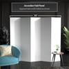 6 ft. Tall White Temporary Cardboard Folding Screen - 5 Panel view 3