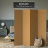 6 ft. Tall Brown Temporary Cardboard Folding Screen - 4 Panel view 2