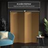 6 ft. Tall Brown Temporary Cardboard Folding Screen - 4 Panel view 3