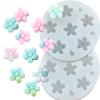 HengKe 2 Pcs Chrysanthemum & Small Flower Silicone Mold view 1