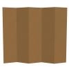 6 ft. Tall Brown Temporary Cardboard Folding Screen - 5 Panel view 1