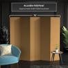 6 ft. Tall Brown Temporary Cardboard Folding Screen - 5 Panel view 3