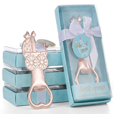 12 Pack Baby Shower Favors for Boy, Baby Shower Party Favors for Guest Bottle Openers Baby Shower Favors Gifts for Baby Party Decoration Souvenirs (Baby Carriage-Blue)