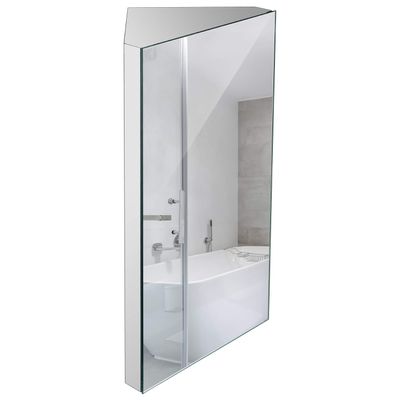 24-inch 304 Stainless Steel Corner Medicine Cabinet with Mirror - Right