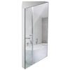 24-inch 304 Stainless Steel Corner Medicine Cabinet with Mirror - Right view 1
