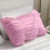 BedDecor 3 Piece Ruched Pattern Duvet Set with Zipper & Corner Ties 100% Egyptian Cotton 500 Thread Count Premium Hotel Quality Decorative Bedding(King/California King, Pink) view 3