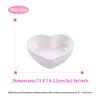 XinHuiGY Ceramic Heart Shape Sauce Dish,Multipurpose Mini Seasoning Dishes Sushi Dipping Bowl Appetizer Plates Serving Dish Saucers Bowl Love Wedding Gift (Set of 4) (White) view 4