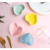 Ceramic Heart Shape Sauce Dish,Multipurpose Mini Seasoning Dishes Sushi Dipping Bowl Appetizer Plates Serving Dish Saucers Bowl Love Wedding Gift (Set of 4) (Multicolor) view 2