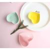 Ceramic Heart Shape Sauce Dish,Multipurpose Mini Seasoning Dishes Sushi Dipping Bowl Appetizer Plates Serving Dish Saucers Bowl Love Wedding Gift (Set of 4) (Multicolor) view 3