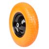 16 inch 4.80/4.00-8 Flat Free Wheelbarrow Tire, 3.5" Hub Solid Foamed 5/8 Axle Cart Wheelbarrow Wheel Flat Free, 4.00-8 Airless Tire for Cart Garden Patio Use view 1