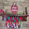 Lulu Decor Black Christmas Stocking Holders for Mantle set of 6 - Heavy Cast Iron Weighted Strong & Sturdy - Low Profile Flat Base Stocking Hooks, Simple Design for Mantle Decor Weighs 1 lb 10 oz each view 2