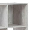 Benjara 9 Cube Wooden Organizer with Grain Details, White view 2