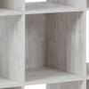 Benjara 9 Cube Wooden Organizer with Grain Details, White view 3