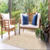 Unique Loom Outdoor Collection Area Rug - Cape Town (7' 1" x 10' Rectangle, Dark Beige/ Ivory) view 2