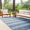 Unique Loom Outdoor Collection Area Rug - Anguilla (2' x 3' 1' Rectangle, Blue/ Ivory) view 1