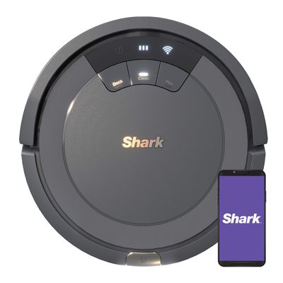 Shark AV753 ION Robot Vacuum, Tri-Brush System, Wifi Connected, 120 Min Runtime, Works with Alexa, Multi Surface Cleaning, Grey