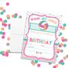 Bump, Set, Spike Volleyball Themed Birthday Party Invitations for Girls, 20 5x7 Fill In Cards with Twenty White Envelopes by AmandaCreation view 2