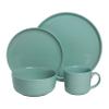 10 Strawberry Street Double Line 16 Piece Dinnerware Set, Seafoam view 2