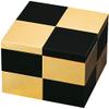 5.0 2-tier Checkered Gold Foil Kaga Hyuman Stone view 1