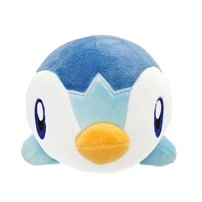 Ensky Piplup Sleeping Soft Plush Pillow, Potchima, Approx. 3.7 x 4.5 x 7.5 inches (95 x 115 x 190 mm), Polyester