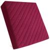 COMFORTANZA Soft 16x16x3 Memory Foam Seat Cushion for Kitchen, Dining, Office Chairs, Cars - Washable Velvety Cover with Waterproof Layer & Non-Slip Base - Comfort & Back Pain Relief - Burgundy view 1
