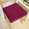 COMFORTANZA Soft 16x16x3 Memory Foam Seat Cushion for Kitchen, Dining, Office Chairs, Cars - Washable Velvety Cover with Waterproof Layer & Non-Slip Base - Comfort & Back Pain Relief - Burgundy view 2