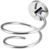 MroMax 70mm Height Stainless Steel Wall Mounted Bathroom Hair Dryer Organizer Holder Hair Care Tools Holder Hairdryer Mount Silver 1Pcs view 1