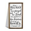 BYRON HOYLE for This Child We Have Prayed Wood Framed Sign Wall Art Decor Kids Room Nursery Sign Wooden Plaque Home Decor Picture Artwork Vertical view 2