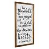BYRON HOYLE for This Child We Have Prayed Wood Framed Sign Wall Art Decor Kids Room Nursery Sign Wooden Plaque Home Decor Picture Artwork Vertical view 3