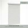 2 Inch Cordless Faux Wood Blind - 51" W x 60" L - White, Thick Wood Textured Slats, Over 1,000 Custom Sizes Starting at 19.97, Classic Valance, Room Darkening Shades for Interior Windows by Lumino view 2