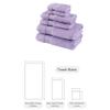 BAGNO MILANO Turkish Towels Luxury Hotel-Spa Towel Set, Non-GMO 100% Turkish Cotton | Ultra Soft Plush Absorbent Towels (Lavender, 6 Pcs Towel Set) view 4