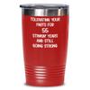 55th Wedding Anniversary Tumbler Still Tolerating Your Farts Coffee Travel Mug Funny 20 or 30 oz Insulated Cold Hot Cup view 1