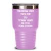 55th Wedding Anniversary Tumbler Still Tolerating Your Farts Coffee Travel Mug Funny 20 or 30 oz Insulated Cold Hot Cup view 1
