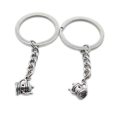 2 Pieces Keyring Keychain Wholesale Suppliers Jewelry Clasps YC4I5K Teapot Tea Pot Kettle