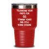 55th Wedding Anniversary Tumbler Still Tolerating Your Farts Coffee Travel Mug Funny 20 or 30 oz Insulated Cold Hot Cup view 1