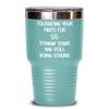 55th Wedding Anniversary Tumbler Still Tolerating Your Farts Coffee Travel Mug Funny 20 or 30 oz Insulated Cold Hot Cup view 1