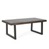 Steve Silver Jennings Live Edge Cherry and Ebony Wood Cocktail Table view 1