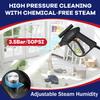 Moongiantgo 1700W High Pressure Steam Cleaner Handheld Portable Instant Steam Cleaning Machinefor Commercial Home USe Kitchen Bathroom Grout Tile Car Detailing (Black, 110V) view 4