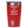 50th Anniversary Tumbler Still Tolerating Your Farts Coffee Travel Mug Funny 20 or 30 oz Insulated Cold Hot Cup view 1