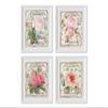 Set of 4 8x10 French Floral Wall Art Canvas Prints view 2