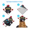GRADWYSE Graduation Cap Topper, Class of 2024, Because God Favored Me (Black) view 4