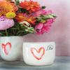 Hand-Painted Modern Ceramic Vase | 4.5"x 4.5" | Valentines Day | Self Love Collection for Home and Office (53250) view 2