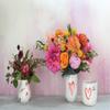 Hand-Painted Modern Ceramic Vase | 4.5"x 4.5" | Valentines Day | Self Love Collection for Home and Office (53250) view 3