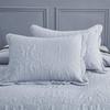 CHIXIN Oversized Bedspread Coverlet Set King Size - Lightweight Bedding Cover - Ultrasonic Quilting - 5 Piece Reversible Bedspread - Elegant Damask Paisley Pattern (King, Light Grey) view 4