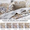 CHIXIN Oversized Queen Bedspread - Luxury Collection - European Damask Paisley Pattern - Classic & Gorgeous Bedding Cover, Lightweight, Ultra Soft, 5 Piece, 100% Microfiber, White/Khaki/Grey view 4