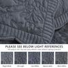 CHIXIN Oversized Bedspread Coverlet Set King Size - Lightweight Bedding Cover - Beautiful Stitching - 4 Piece Reversible Bedspread - Gorgeous Damask Paisley Pattern (King, Dark Grey) view 3