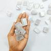 Shubhanjali Reiki Healing Selenite Crystal Single Tumble Stone Raw Selenite Tumble Gemstone Pebble for Aquarium Home Decorative Garden Table Vastu Correction 1 Pc White, Standard, Crystal, Selenite view 3